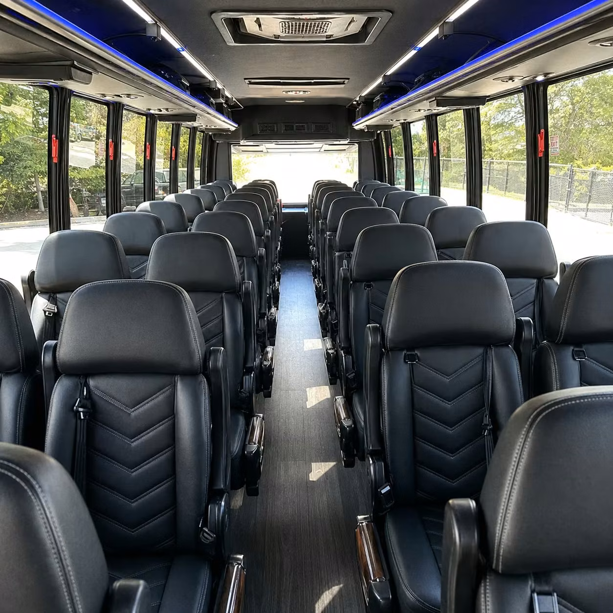 28 passenger minibus inside