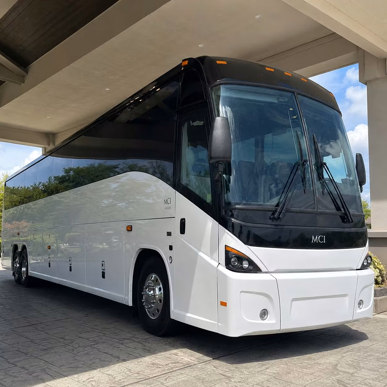 pompano beach charter bus rental exterior